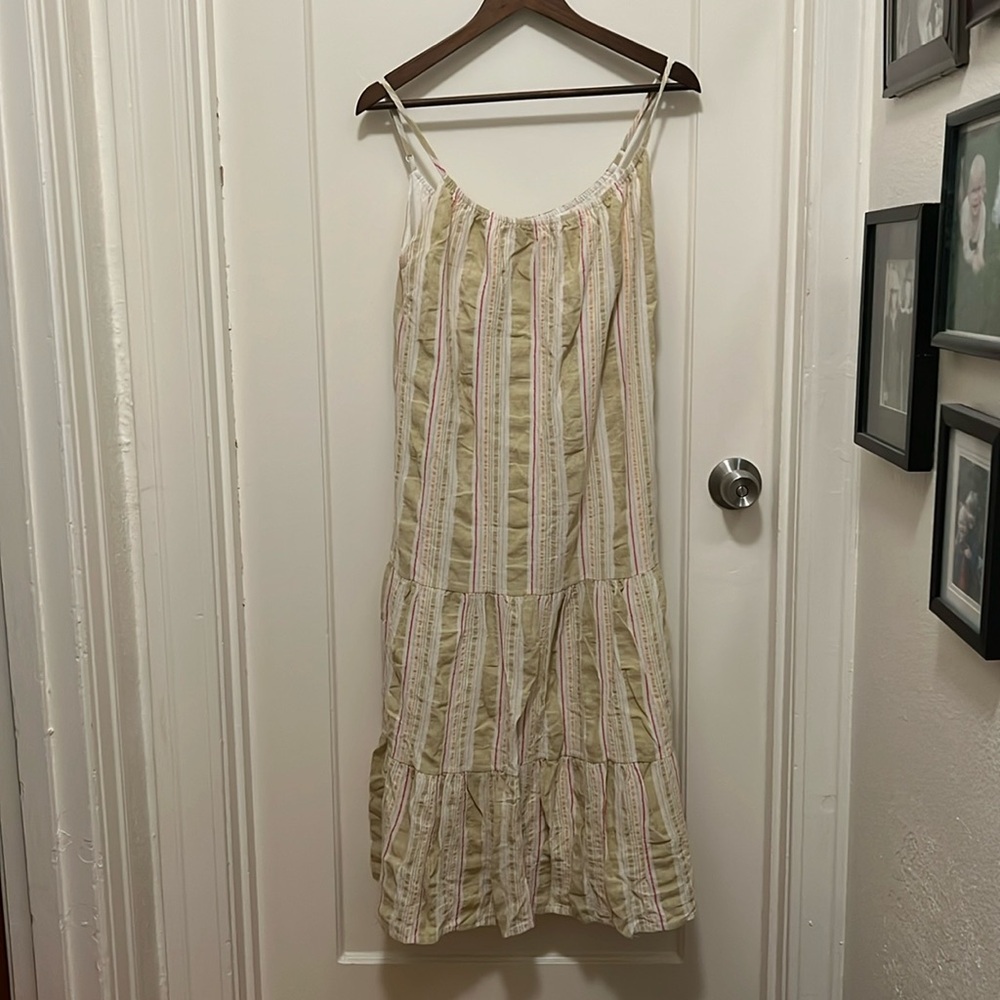 Stitchdrop SAKS 5th Avenue. Midi summer dress, small. 100% cotton. Tiered.